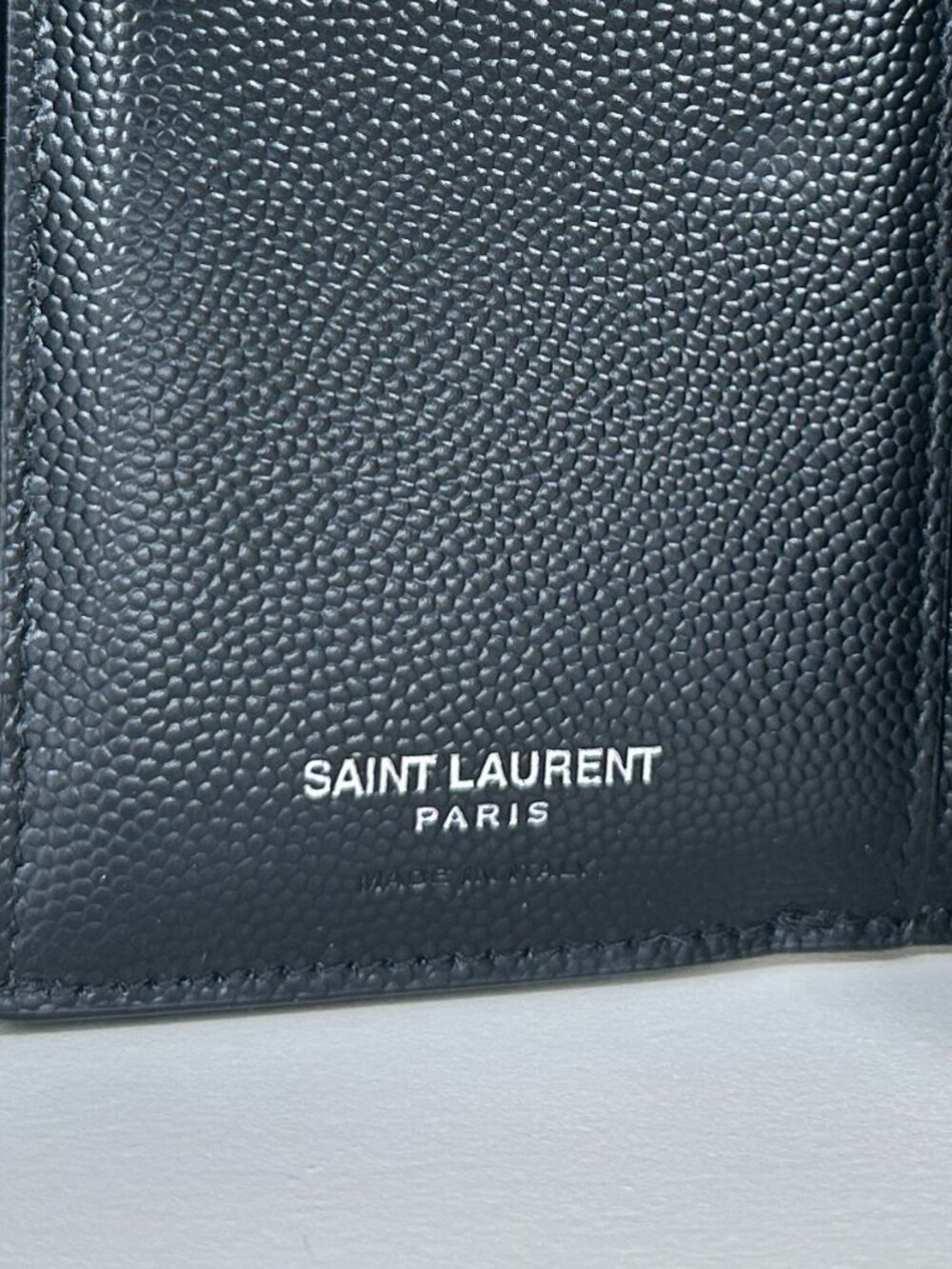 Saint Laurent Cassandre Matelassé Compact Tri Fold Wallet - Picture 8 of 14